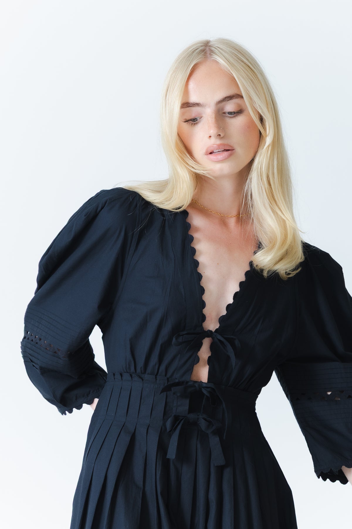 The Black Cotton Dress