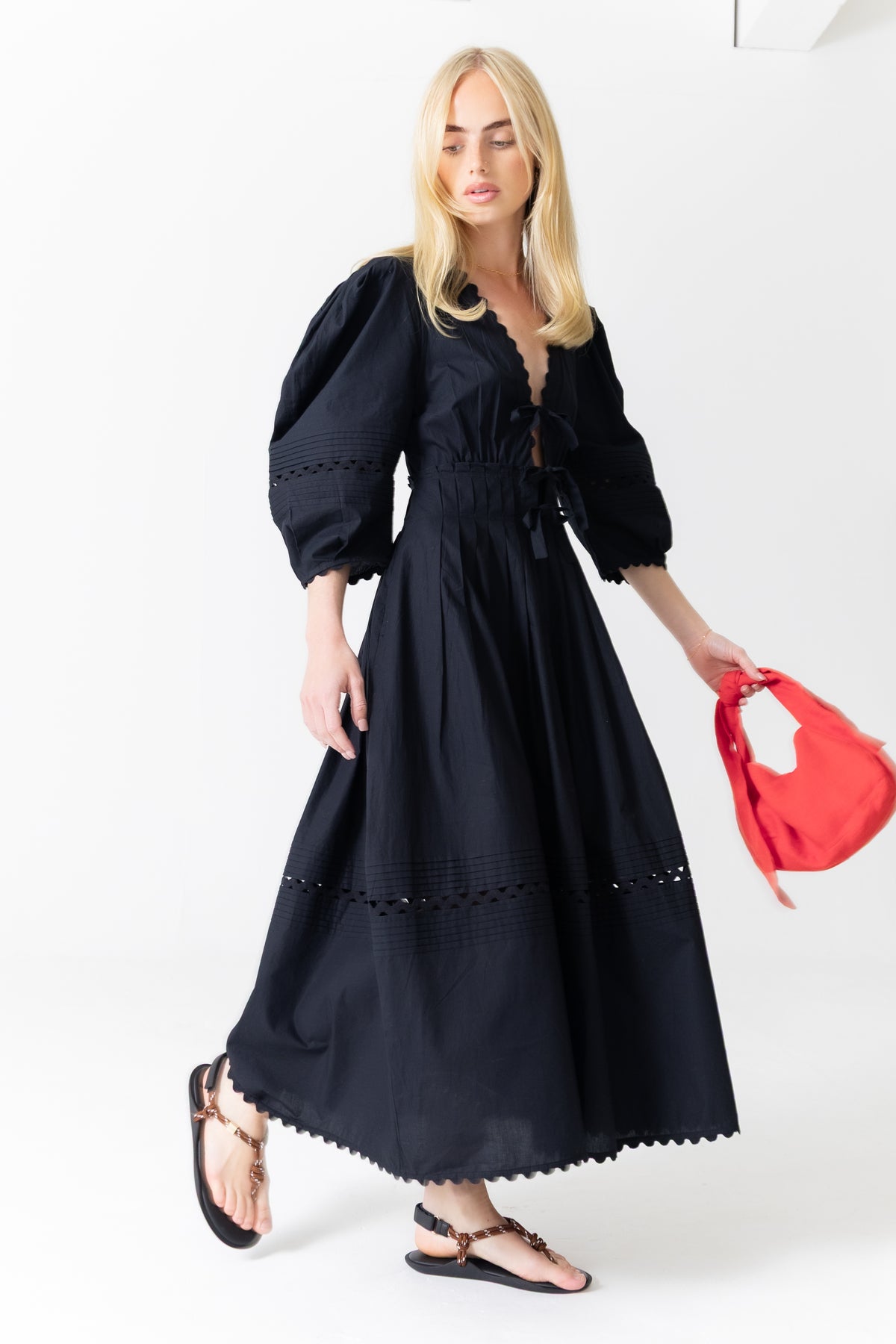 The Black Cotton Dress