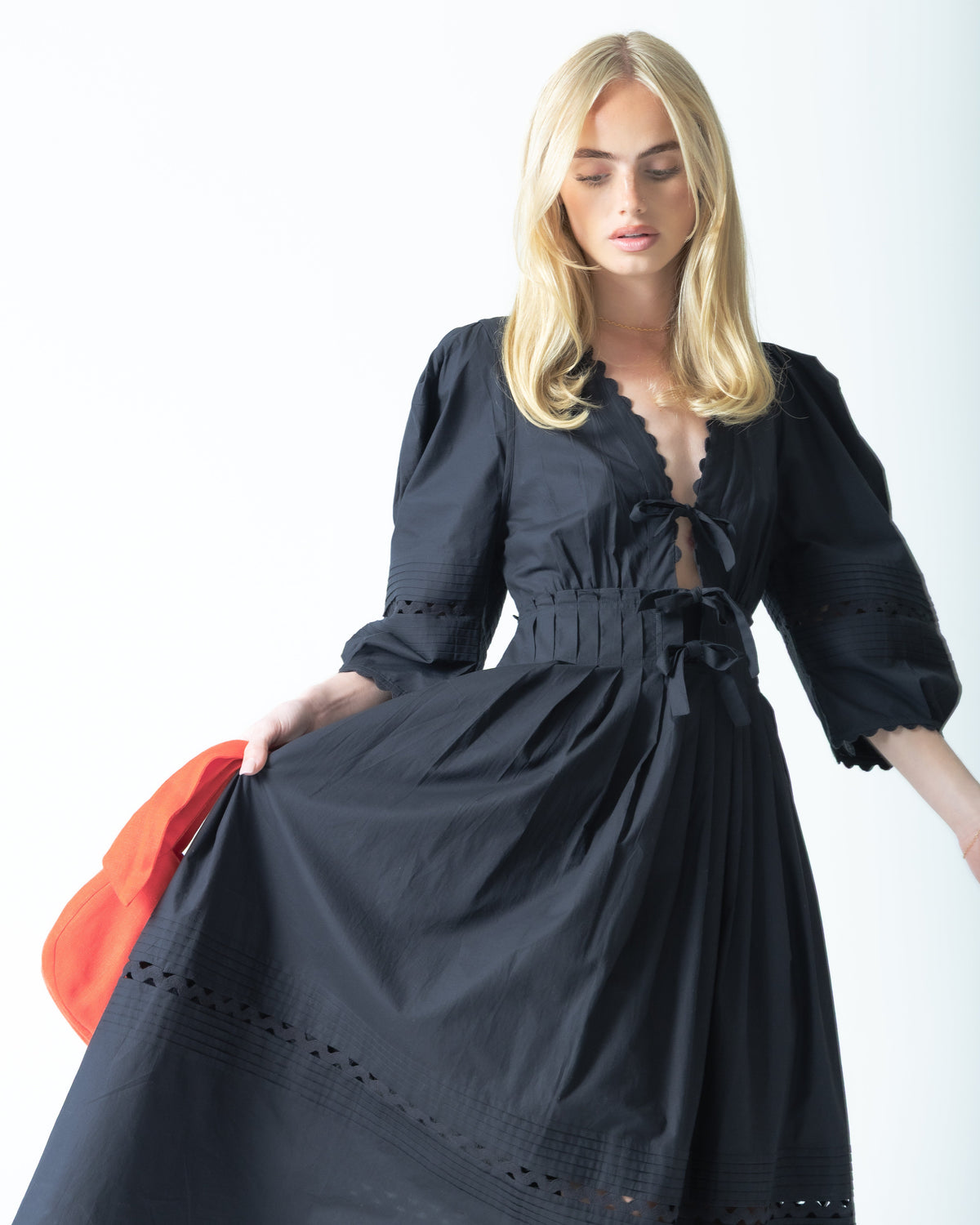 The Black Cotton Dress