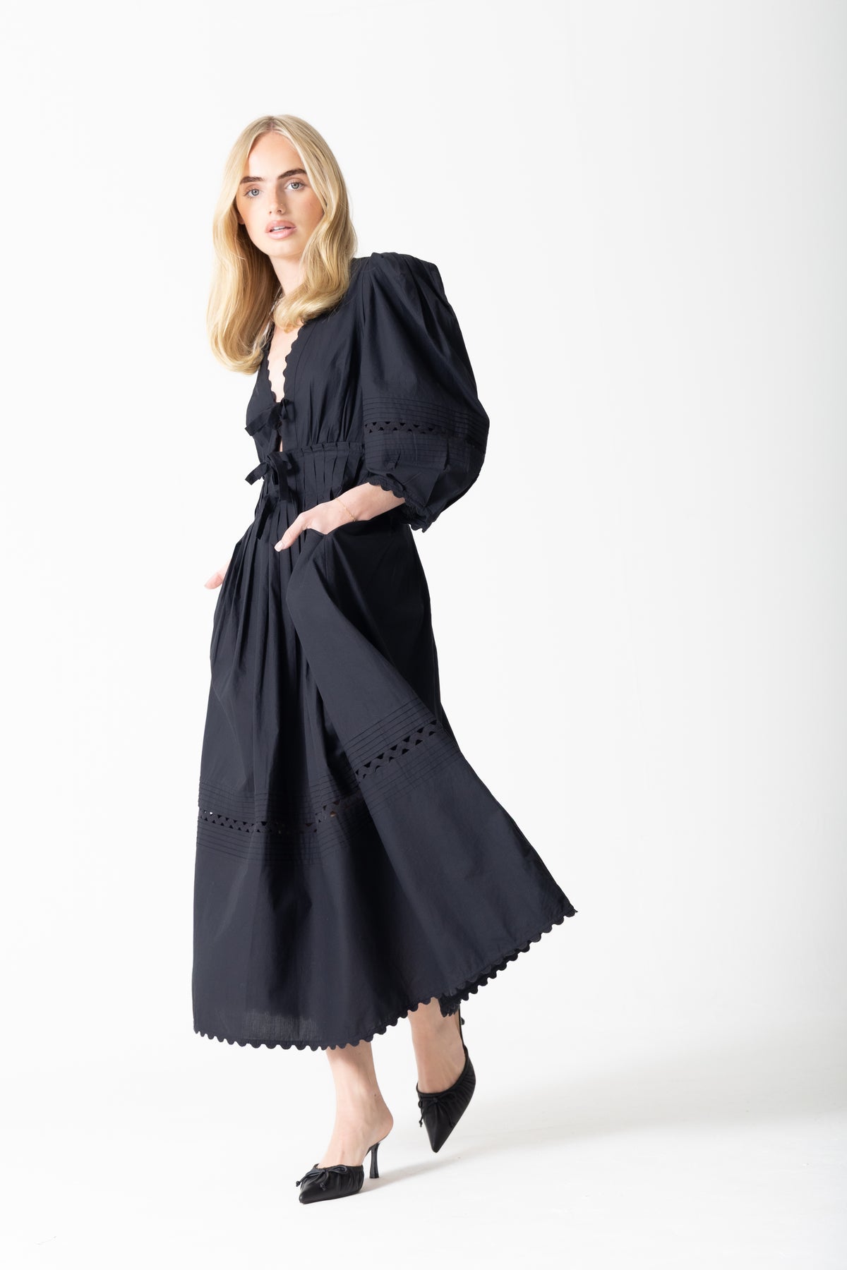 The Black Cotton Dress